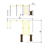 Спортивный комплекс со скамьей для пресса Romana 501.38.01