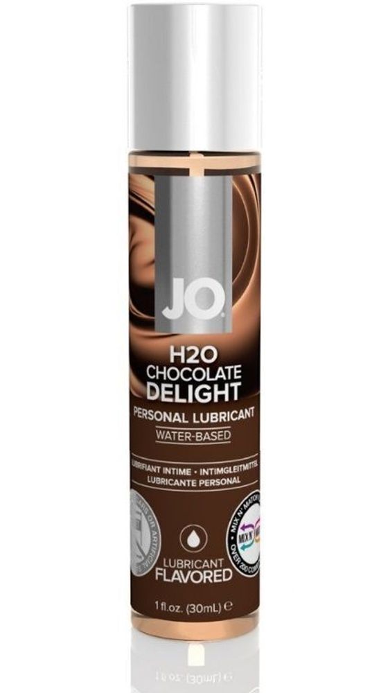 Ароматизированный лубрикант JO Flavored Chocolate Delight - 30 мл