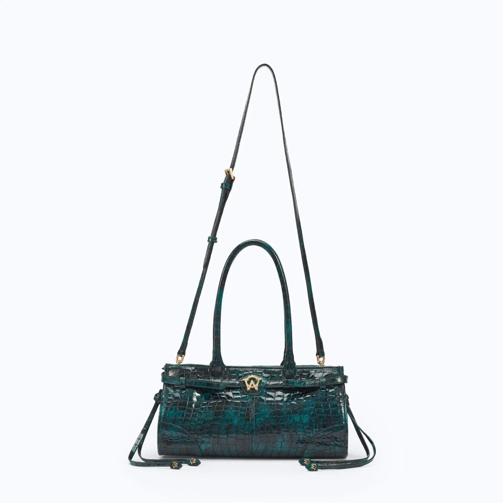 MANC КОЖАНАЯ СУМКА "BABY JANE", ИЗУМРУДНЫЙ