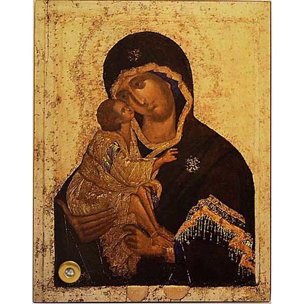 Донская икона Божьей Матери. Копия иконы XIV века с мощевиком