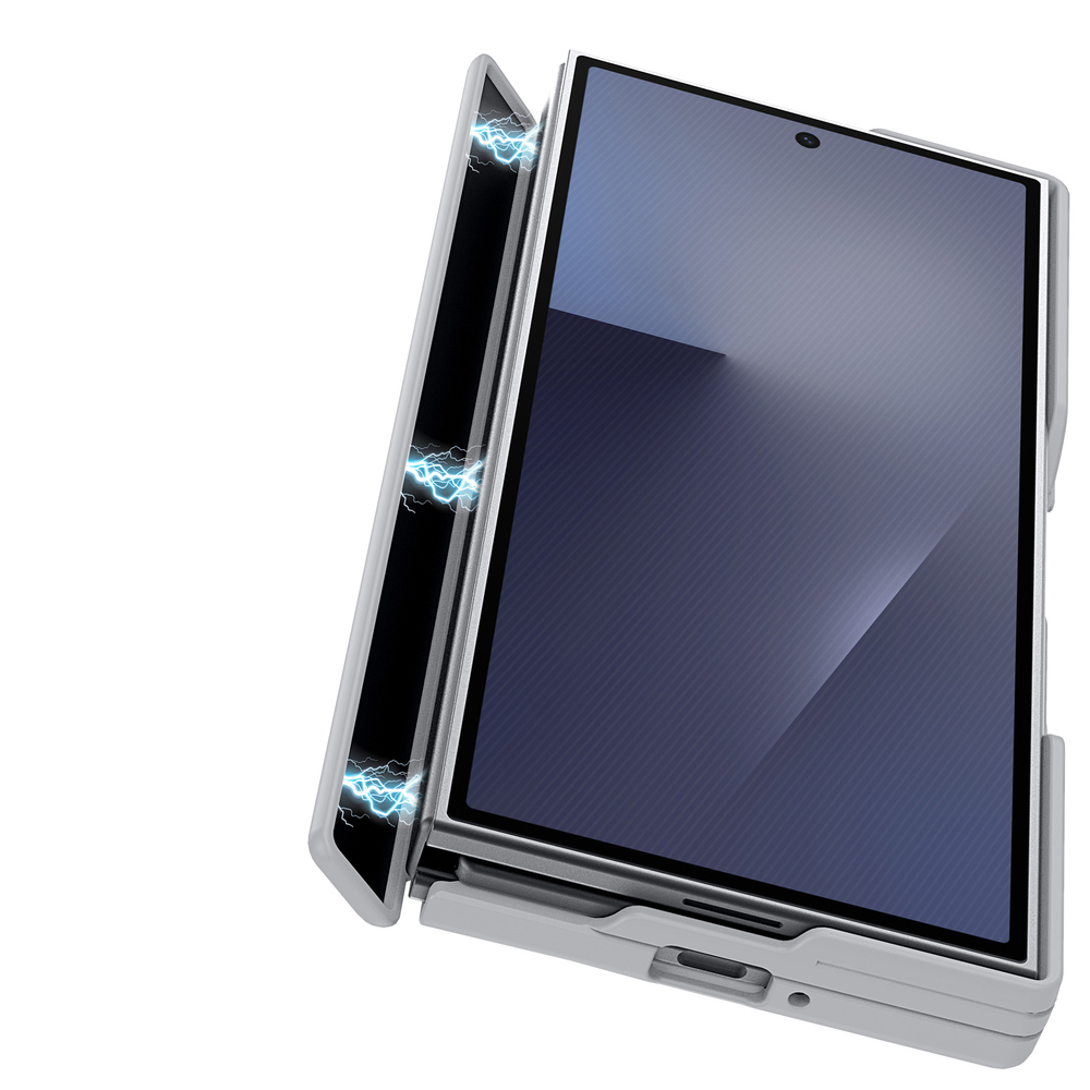Усиленный чехол серого цвета с MagSafe для Samsung Z TriFold, серия Expn Series Magnetic от Dux Ducis