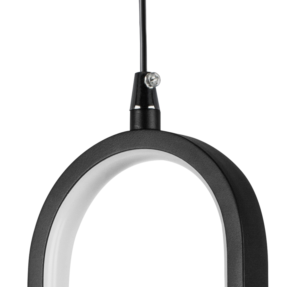 749017 Подвес SATURNO LED 8W 640LM ЧЕРНЫЙ 3000K