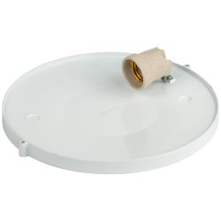 Светильник ЭРА НБП 03-100-001 Акватермо алюминий/стекло IP54 E27 max 100Вт D240 круг белый | Светильники ЖКХ РБ