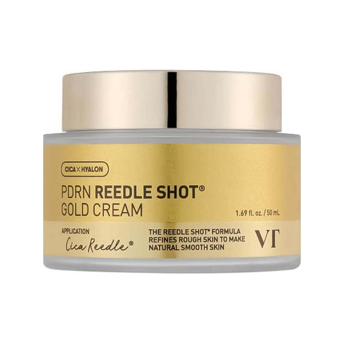 VT Cosmetics PDRN Reedle Shot Gold Cream омолаживающий крем с золотом и ПДРН