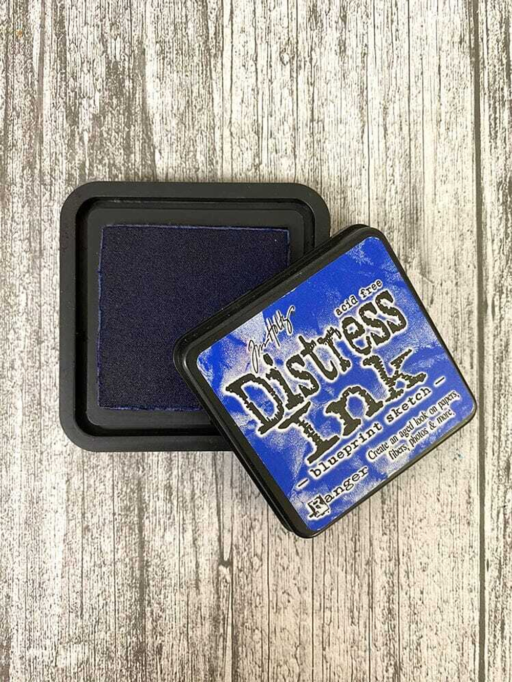 Distress Ink Pad. Blueprint Sketch