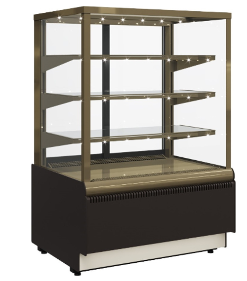Кондитерская витрина CARBOMA ВХСв-1,3д CUBE STANDARD (KC70 VV 1,3-1)