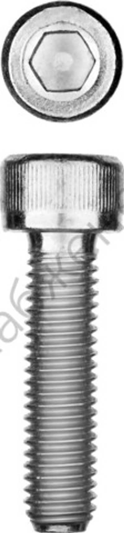 ЗУБР DIN 912 кл. пр. 8.8, М10 x 30 мм, винт свнутренним шестигранником, цинк, 5 кг, Профессионал (30318-10-030)