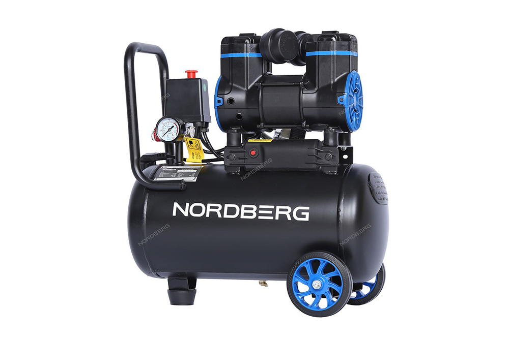 NORDBERG (NCEO10/170) Компрессор безмасляный 220 В, ресивер 18 л, 170 л/мин