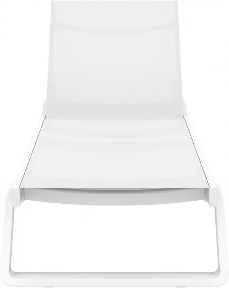 Шезлонг алюминиевый Tropic, белый