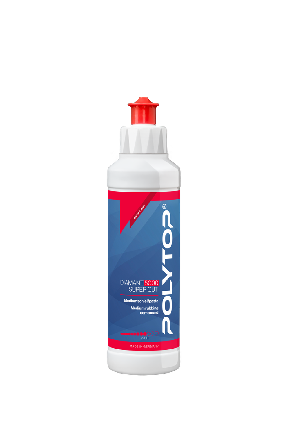 POLYTOP Diamant 5000 Super Cut - Среднеабразивная (одношаговая) полировальная паста (P3000), 250ml
