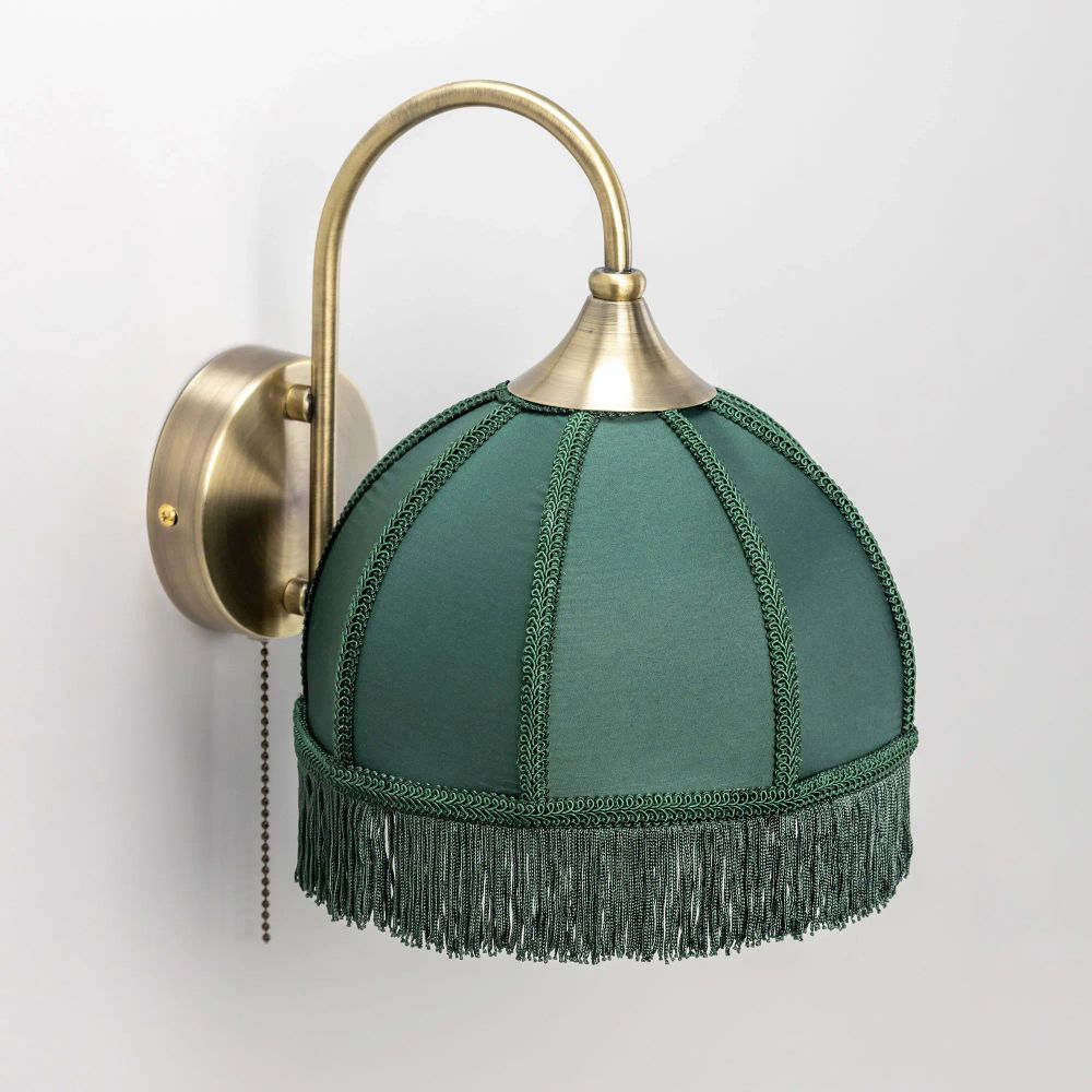 Citilux Базель CL407312 Бра с зелёным абажуром и выключателем