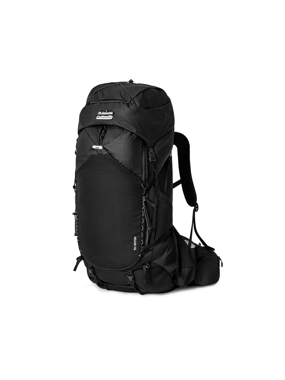 Рюкзак туристический Naturehike Helium Series 70 л, размер M, черный