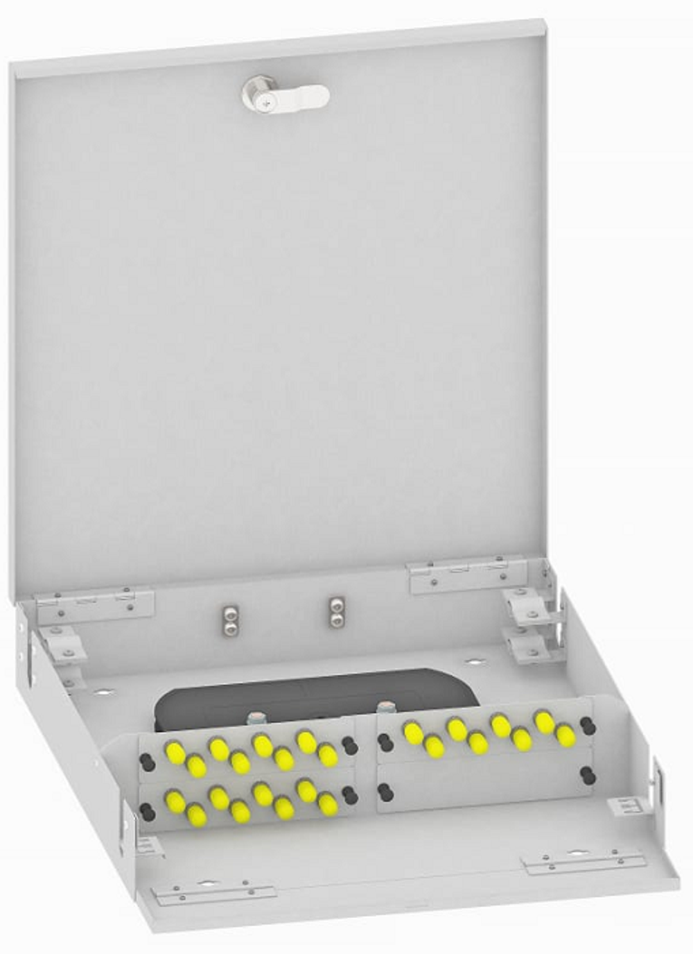 Кросс оптический настенный  TopLAN КРН-Top-24ST/U-OM2-GY