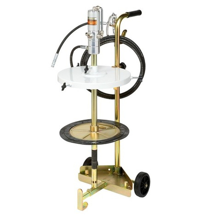 Передвижной комплект для раздачи смазок из бочек 50-60 кг., диаметр крышки 370-420 мм, узкая тележка, ECODORA (Италия)