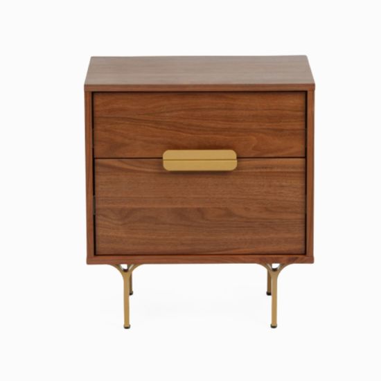 Прикроватная тумба Libi 45х40 цвет коричневый/золотой