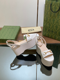 Gucci Horsebit Flatform Sandal