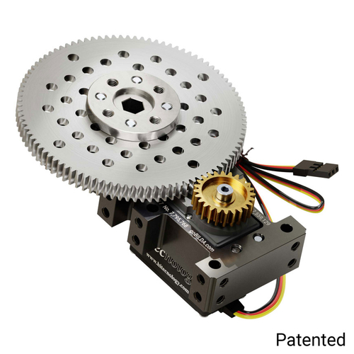 Shark-4 Servo Gearbox (0.56 sec/60°, 18 RPM, 1888 oz-in Torque, 630° Rotation) - Continuous Mode