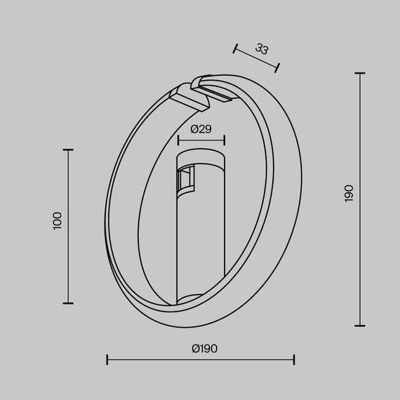 Трековый светильник Maytoni Technical TR230-1-10W3K-BS