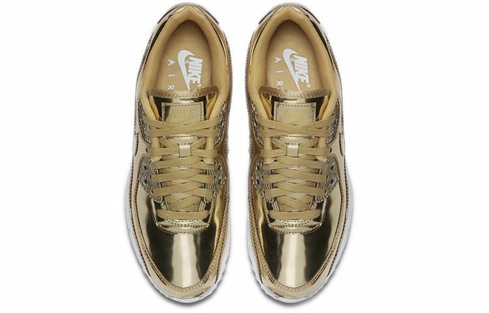 Кроссовки Nike Air Max 90 Sp "Metallic Gold" (Женская размерная сетка)