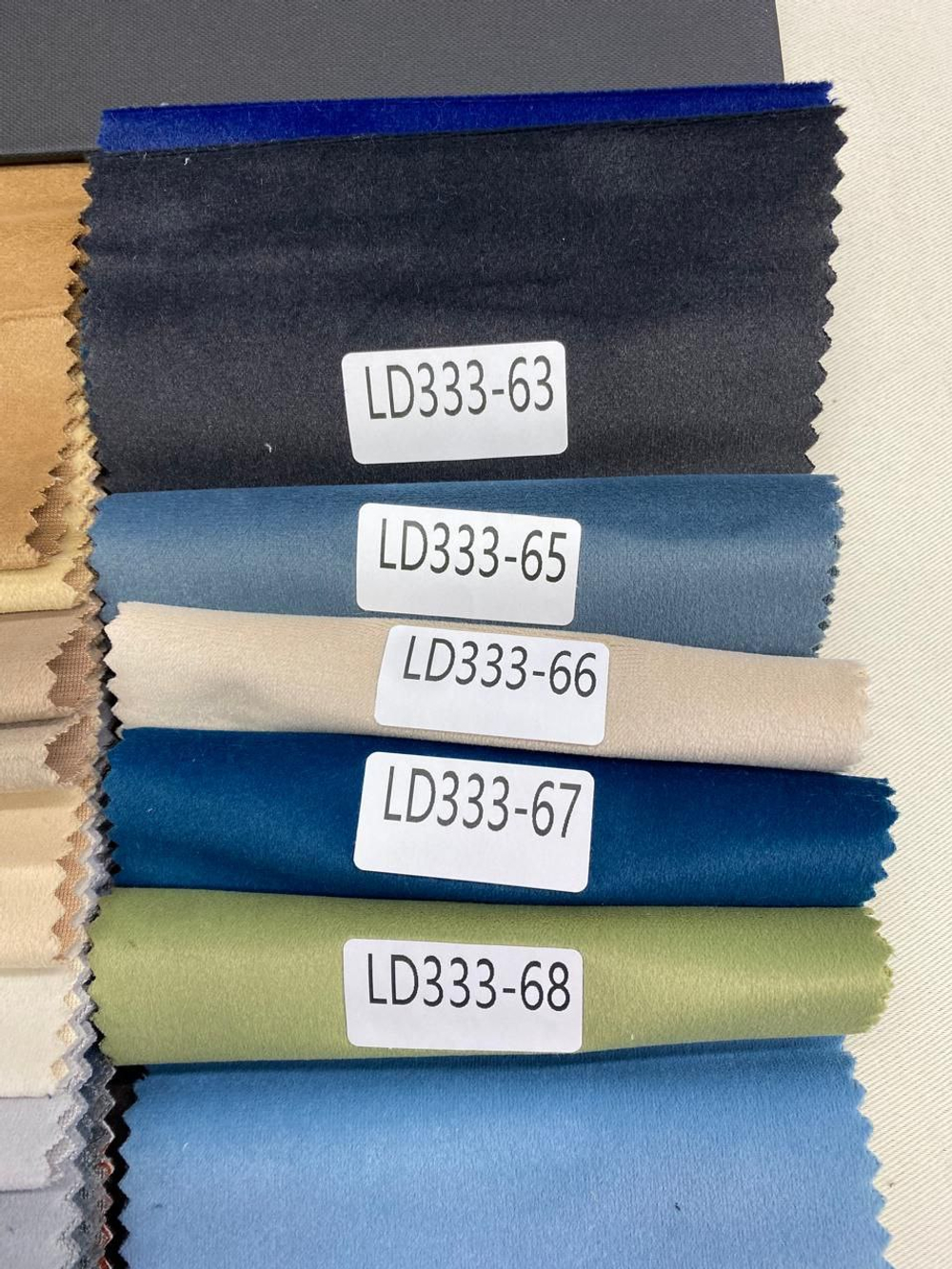 Портьерная ткань бархат LD 333 (высота 280 см, Китай)