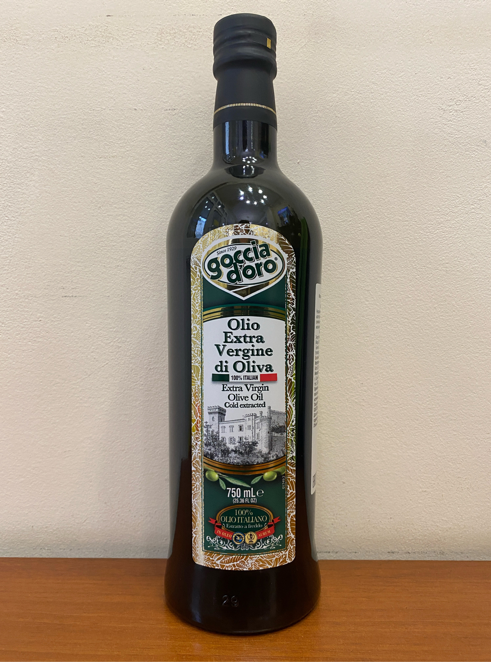 Оливковое масло Goccia D'oro 100% ITALIANO 750мл Италия