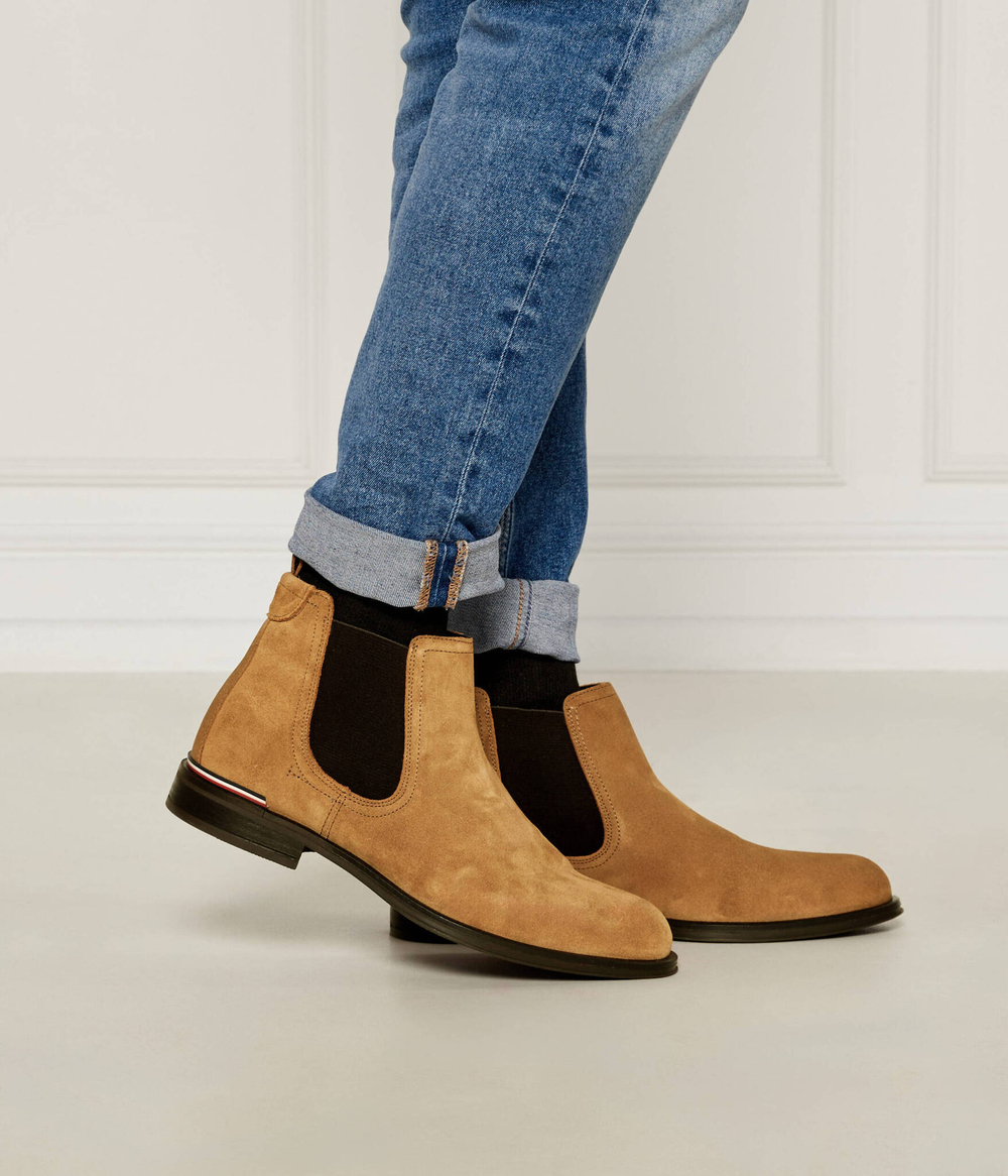 Кожаные челси Tommy Hilfiger - светло-коричневый(FM0FM04757)