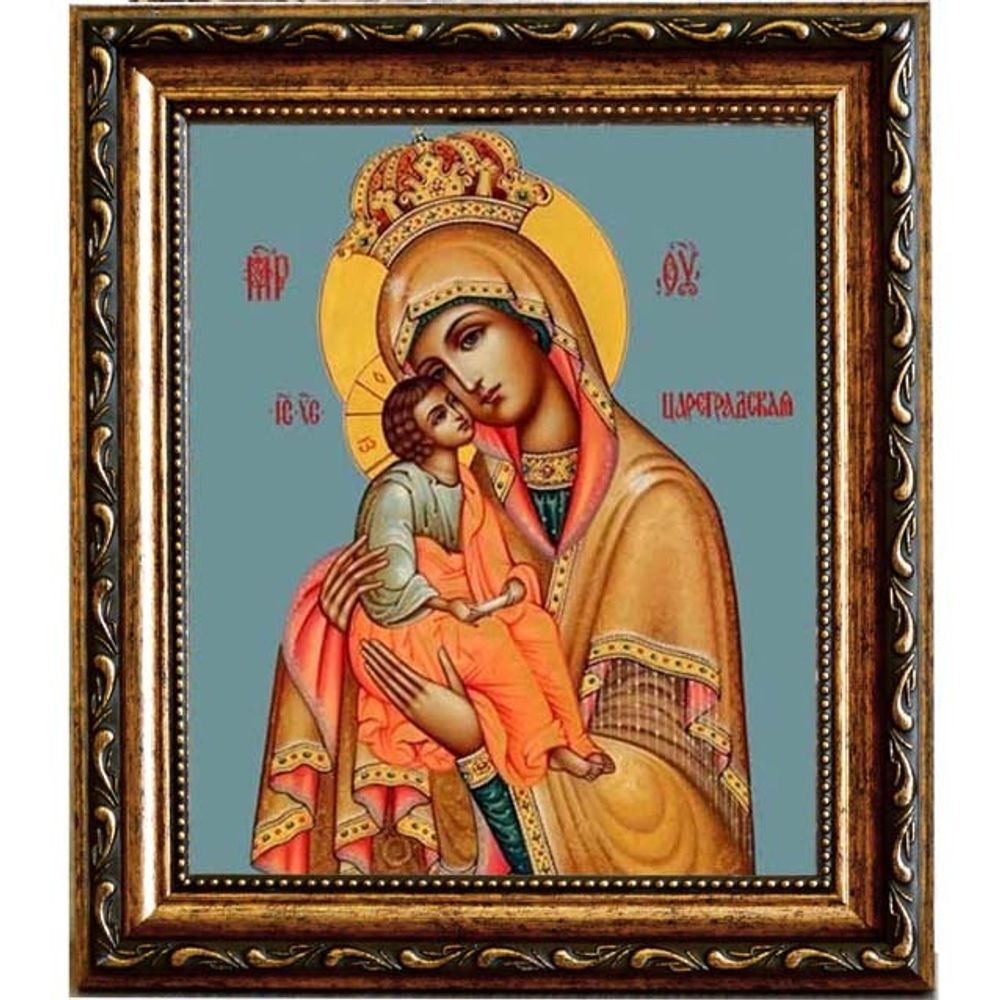 Цареградская икона Божией Матери на холсте