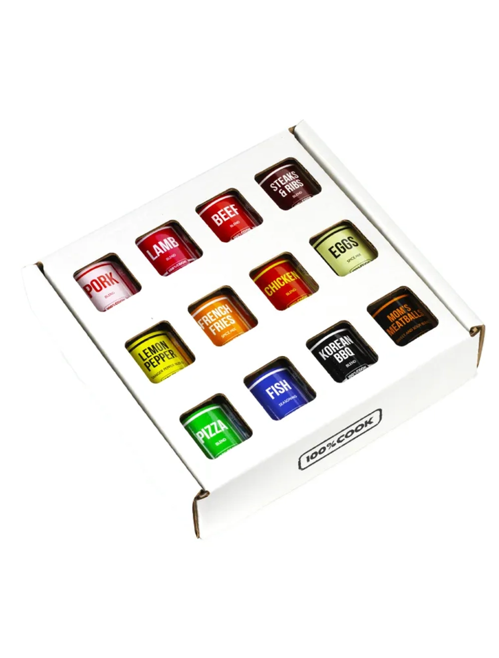 Набор из 12 изысканных приправ для поваров, мастеров гриля и гурманов. 100%COOK, 29 Oz (814 г)