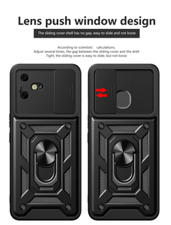 Чехол с кольцом Bumper Case для Tecno Pova 3