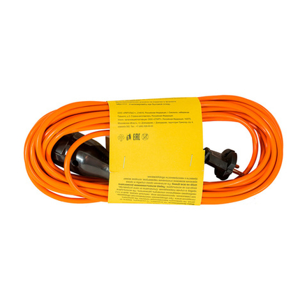 Удлинитель-шнур Старт S 1х10/РС16, с вилкой и розеткой, 2 x 0,75 мм², 10 м, оранжевый