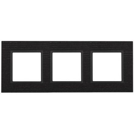Рамка 3-м 14-5303-05 дерево Elegance черн. дерево+антрацит ЭРА Б0034577