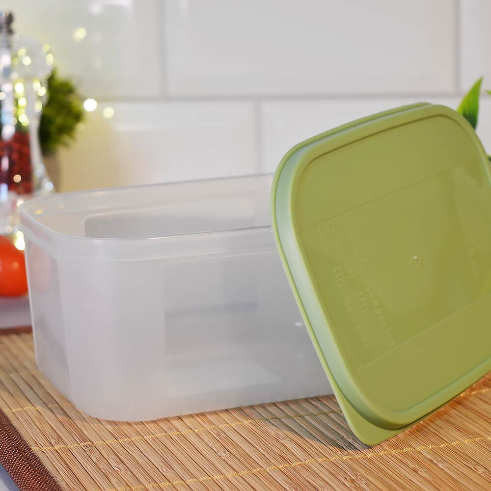 Контейнер для продуктов 0,85л прямоугольный "Verona" (зеленый)