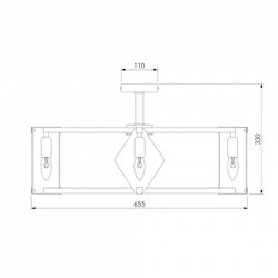 Люстра на штанге Eurosvet Aragon 60126/8 черный Smart (60116/8)