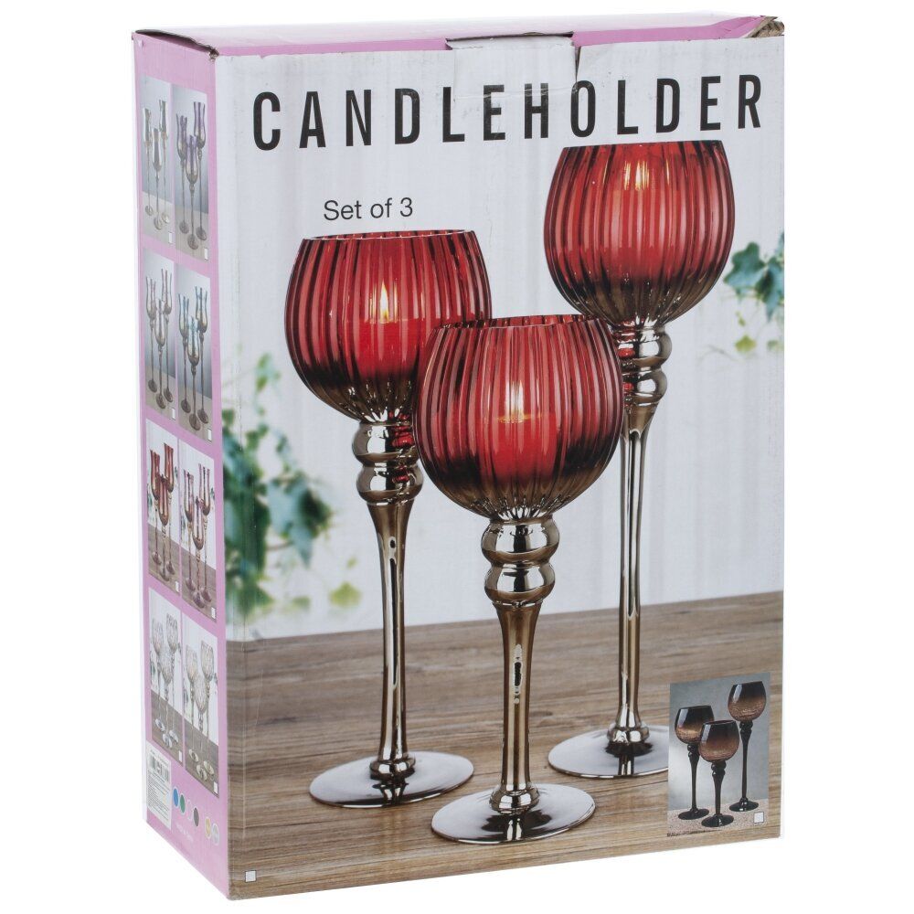 GAEM Набор из 3-х подсвечников, L37 W13 H39,5 см