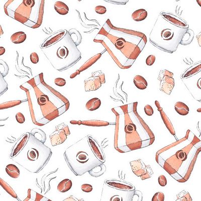 Принт с кофе