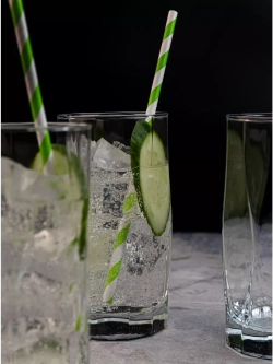 Набор изогнутых бокалов для воды, 450 мл, 6 шт. прозрачные