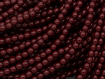 Нить бусин из гематита "Спелая вишня" 3,4мм, гладкие
