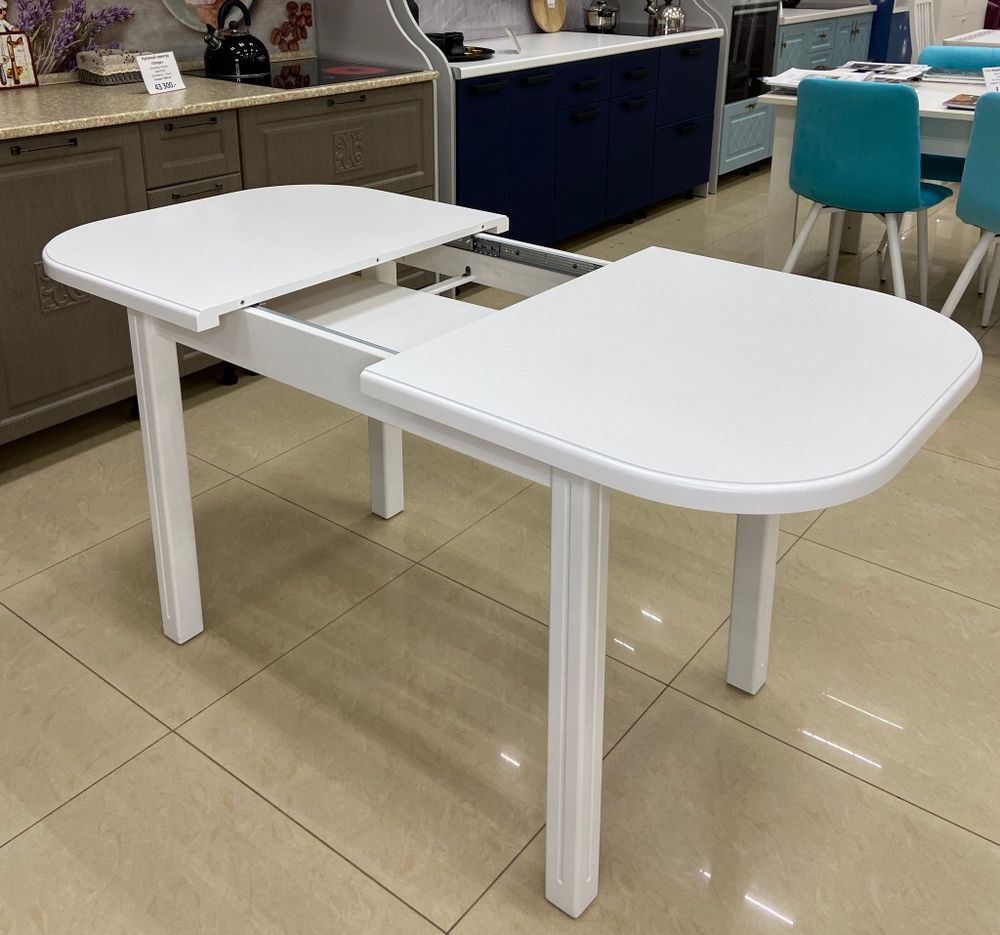 Стол "Оливер - 32" каркас белый, North Forest