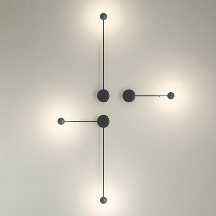 Wall design lamp  Pin 1690 by Vibia (Black)