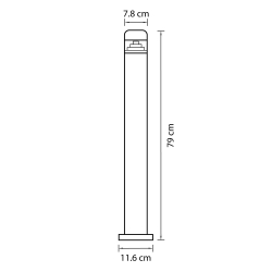 Уличный наземный низкий светильник Lightstar 376707