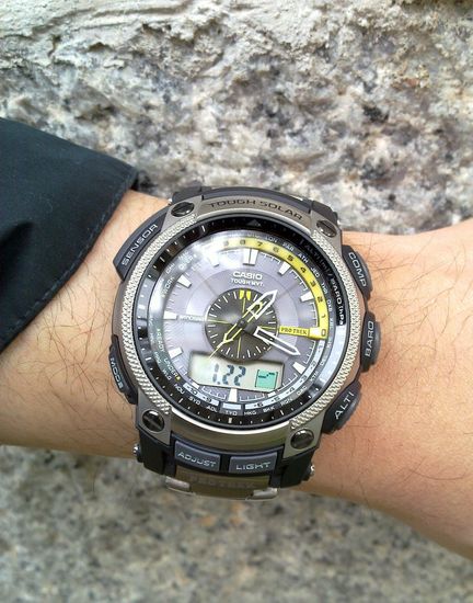 Мужские часы CASIO PRO TREK PRW-5000T-7ER