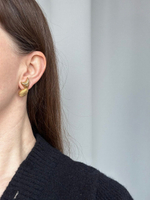 Клипсы с брашировкой Monet