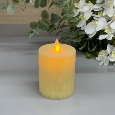 Сувенир с подсветкой «Свеча - Crystal» 7,5*10 см (работает от батареек 3 ААА)