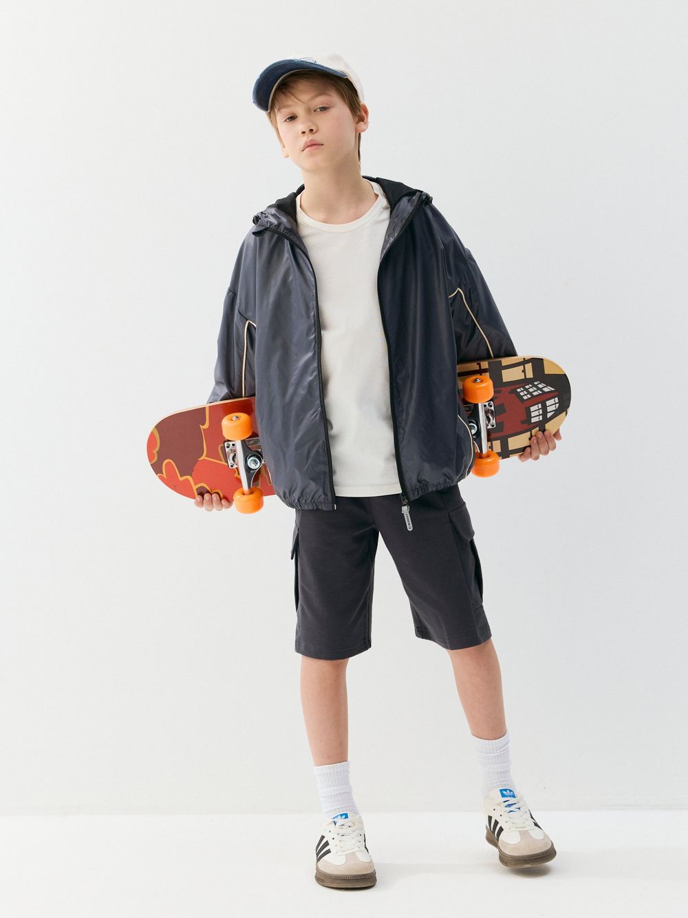 Шорты карго "Графит" 7+