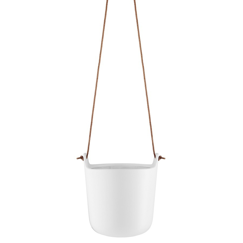 Горшок с функцией самополива подвесной белый