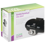 Вафельница HOMESTAR HS-2041 венская вафля, черная (108253)