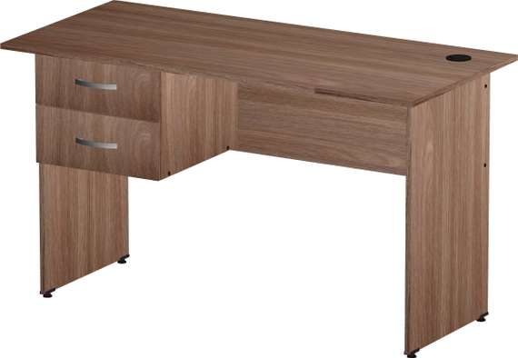 Стол письменный 2 ящика Стандарт-Pro ясень шимо темный