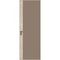 Алюминиевая дверь 6AGК кромка шампань стекло монохром капучино вставка дуб сонома