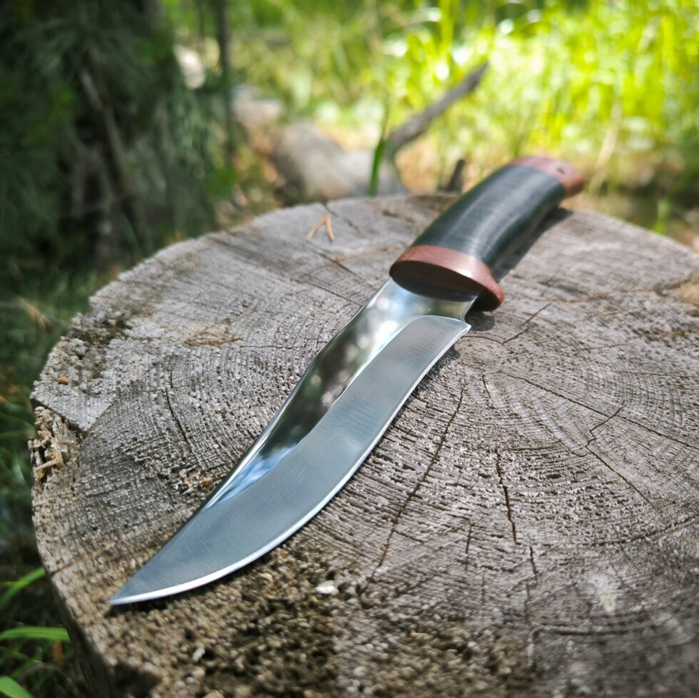 Туристический нож НС-52 Шихан, рукоять кожа (Златоуст)