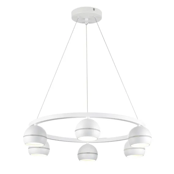 8254/6 COMFI LN26 246 белый, металл Светильник подвесной LED GX53 6*7W 220V LUAZANA